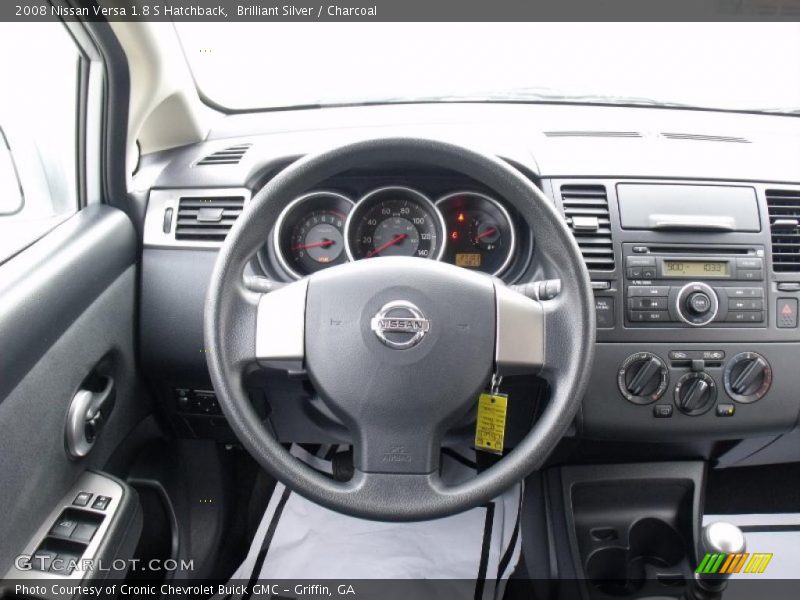 Brilliant Silver / Charcoal 2008 Nissan Versa 1.8 S Hatchback