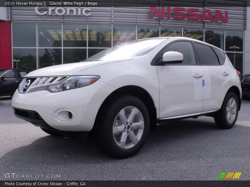 Glacier White Pearl / Beige 2010 Nissan Murano S