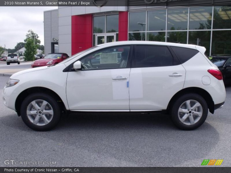 Glacier White Pearl / Beige 2010 Nissan Murano S