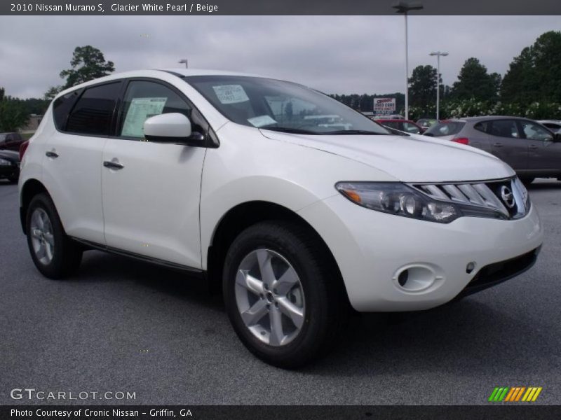 Glacier White Pearl / Beige 2010 Nissan Murano S