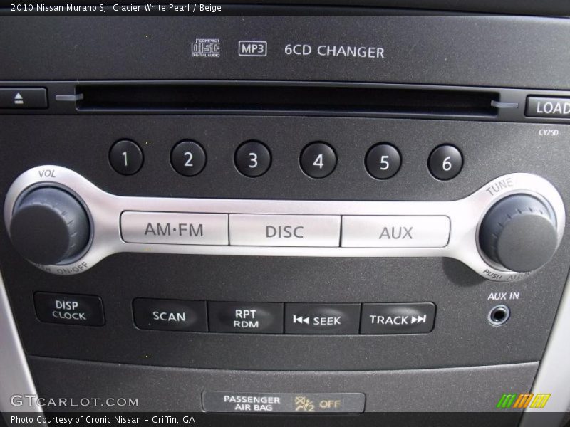 Glacier White Pearl / Beige 2010 Nissan Murano S