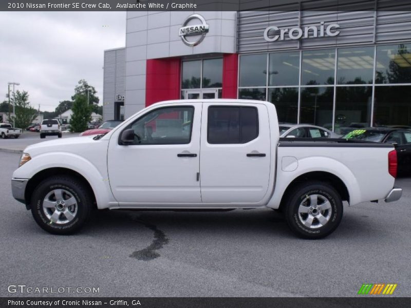 Avalanche White / Graphite 2010 Nissan Frontier SE Crew Cab