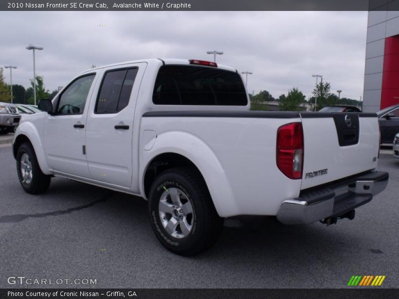 Avalanche White / Graphite 2010 Nissan Frontier SE Crew Cab