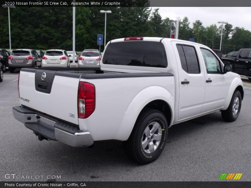 Avalanche White / Graphite 2010 Nissan Frontier SE Crew Cab