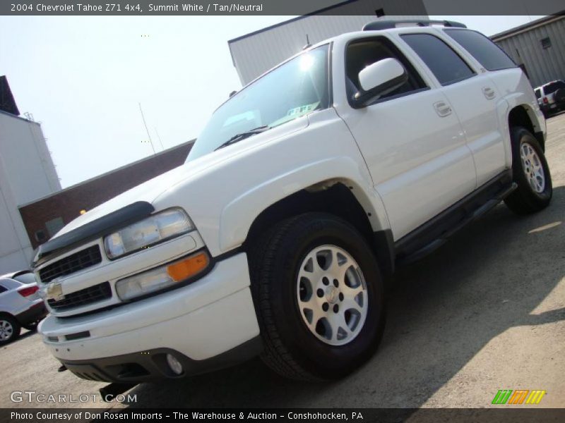 Summit White / Tan/Neutral 2004 Chevrolet Tahoe Z71 4x4