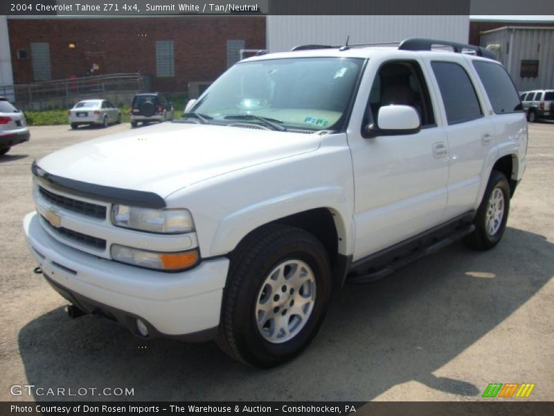 Summit White / Tan/Neutral 2004 Chevrolet Tahoe Z71 4x4