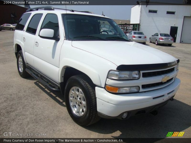 Summit White / Tan/Neutral 2004 Chevrolet Tahoe Z71 4x4