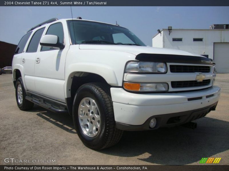Summit White / Tan/Neutral 2004 Chevrolet Tahoe Z71 4x4