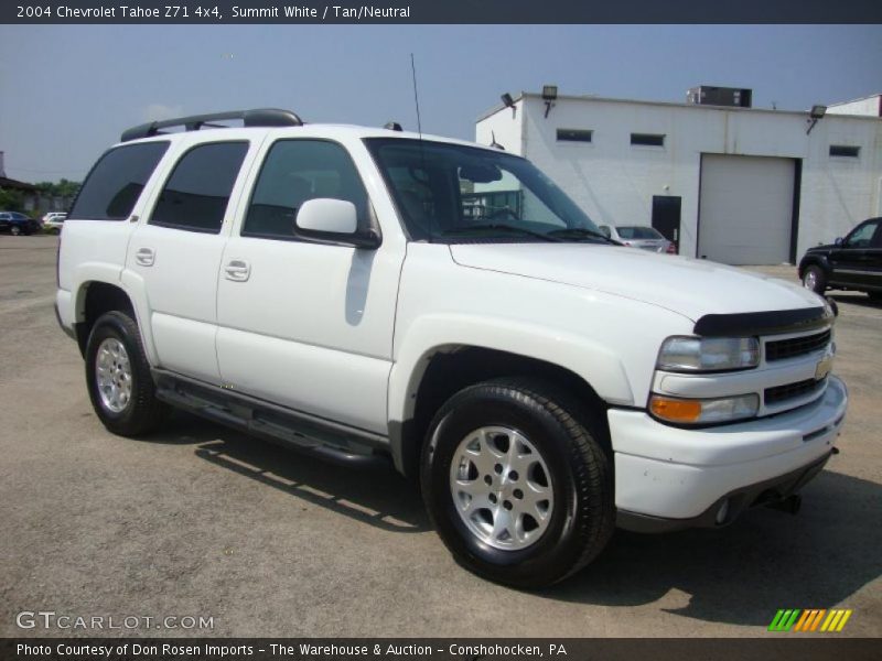 Summit White / Tan/Neutral 2004 Chevrolet Tahoe Z71 4x4