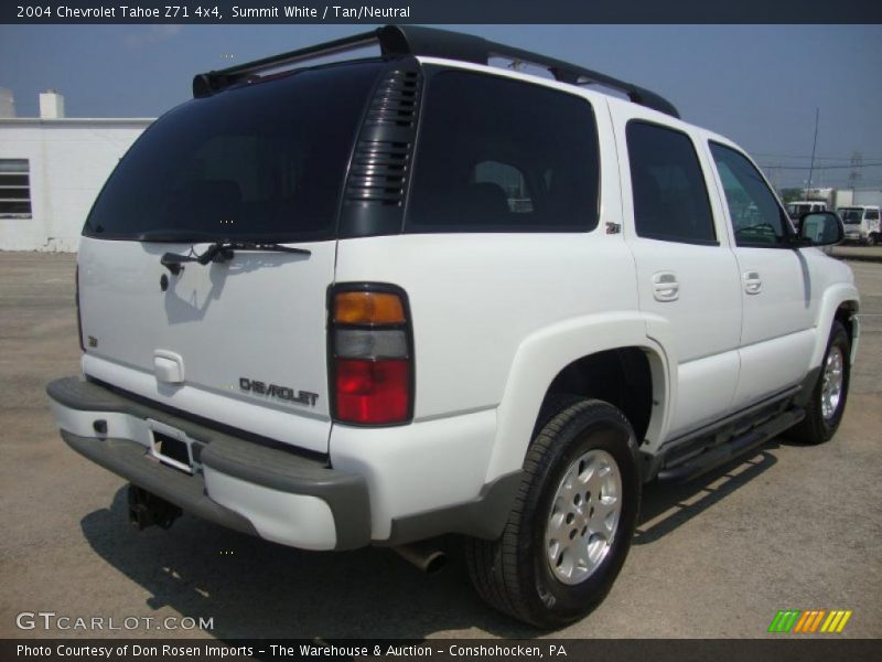 Summit White / Tan/Neutral 2004 Chevrolet Tahoe Z71 4x4