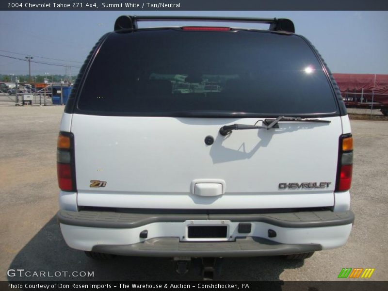 Summit White / Tan/Neutral 2004 Chevrolet Tahoe Z71 4x4