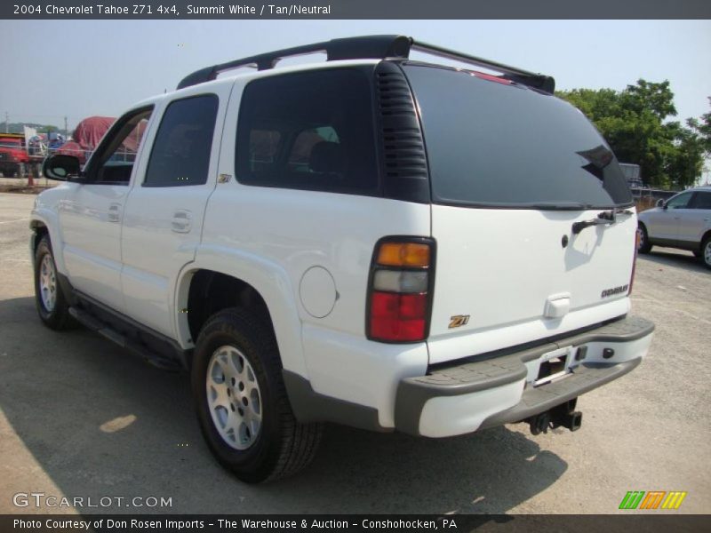 Summit White / Tan/Neutral 2004 Chevrolet Tahoe Z71 4x4