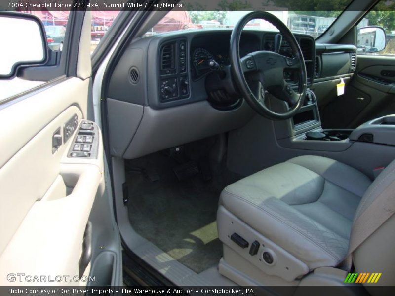 Summit White / Tan/Neutral 2004 Chevrolet Tahoe Z71 4x4