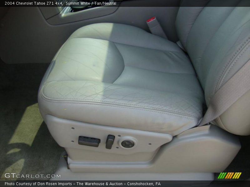 Summit White / Tan/Neutral 2004 Chevrolet Tahoe Z71 4x4