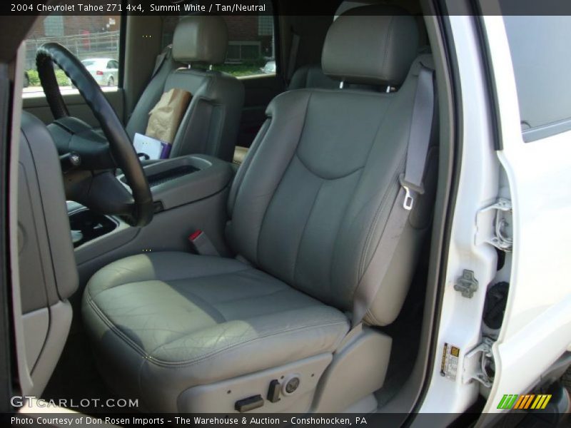 Summit White / Tan/Neutral 2004 Chevrolet Tahoe Z71 4x4