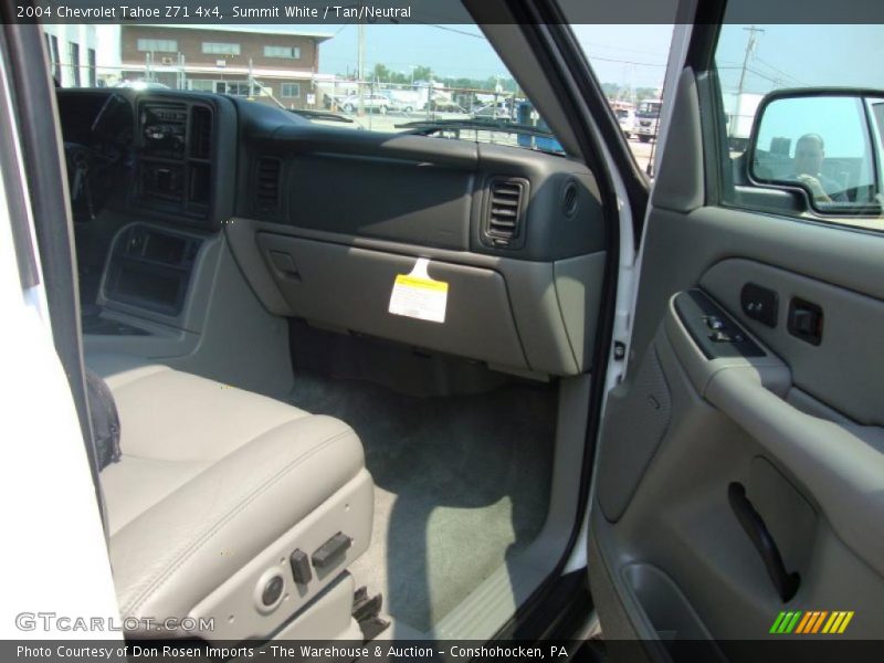 Summit White / Tan/Neutral 2004 Chevrolet Tahoe Z71 4x4