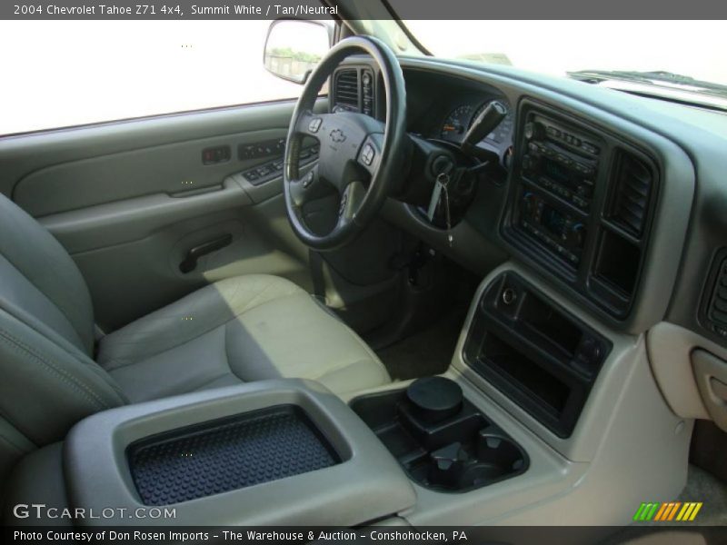 Summit White / Tan/Neutral 2004 Chevrolet Tahoe Z71 4x4