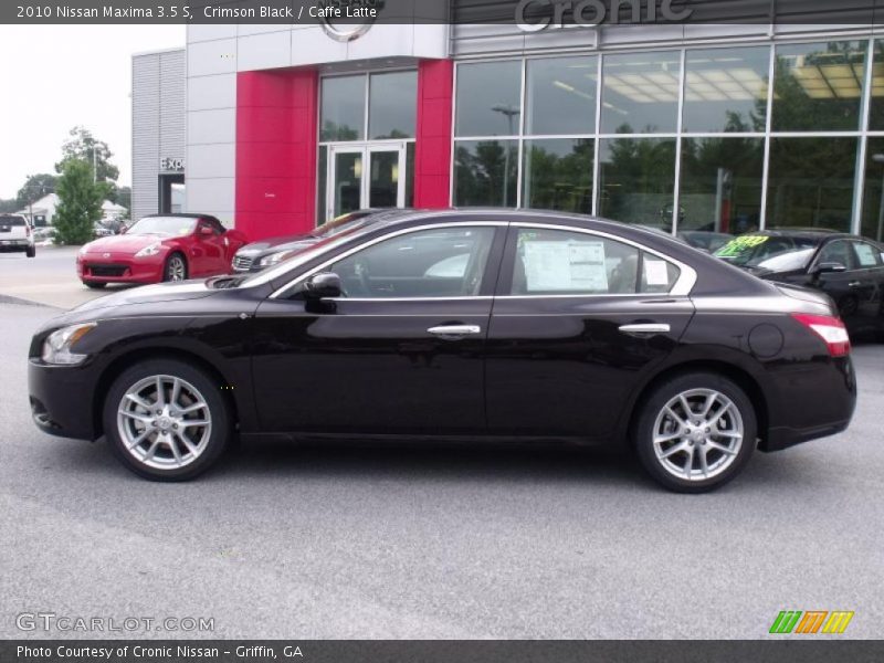 Crimson Black / Caffe Latte 2010 Nissan Maxima 3.5 S