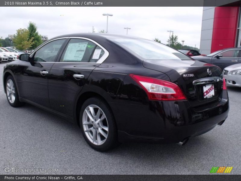 Crimson Black / Caffe Latte 2010 Nissan Maxima 3.5 S
