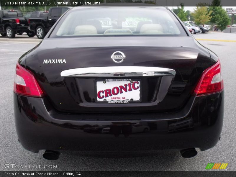 Crimson Black / Caffe Latte 2010 Nissan Maxima 3.5 S