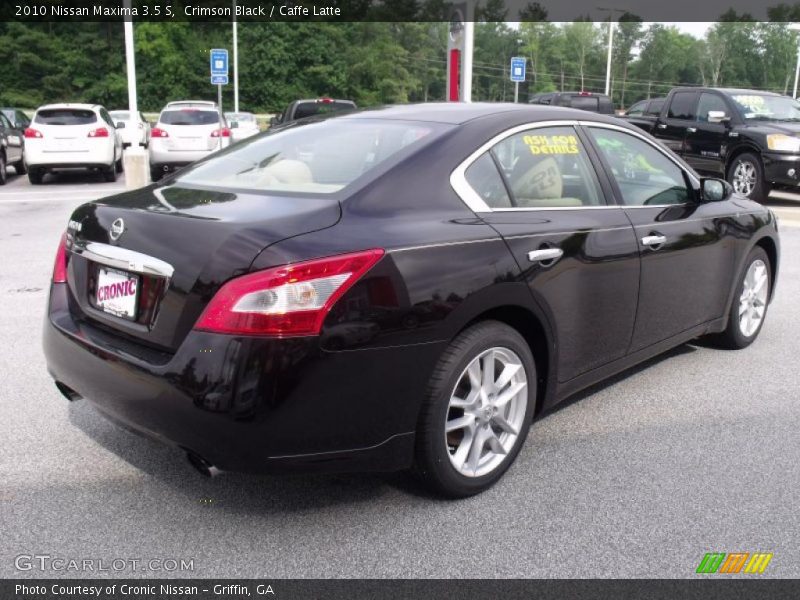 Crimson Black / Caffe Latte 2010 Nissan Maxima 3.5 S