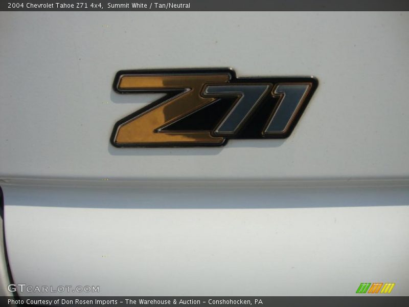 Summit White / Tan/Neutral 2004 Chevrolet Tahoe Z71 4x4