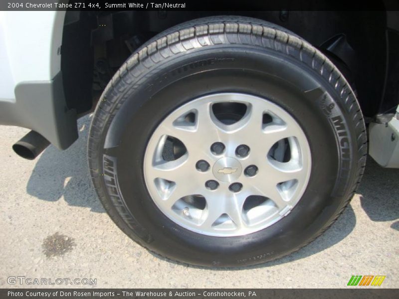Summit White / Tan/Neutral 2004 Chevrolet Tahoe Z71 4x4