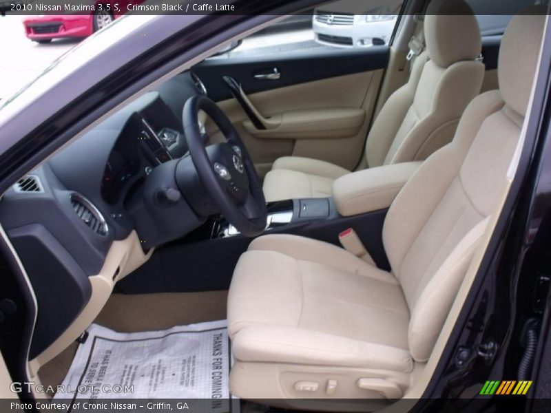 Crimson Black / Caffe Latte 2010 Nissan Maxima 3.5 S