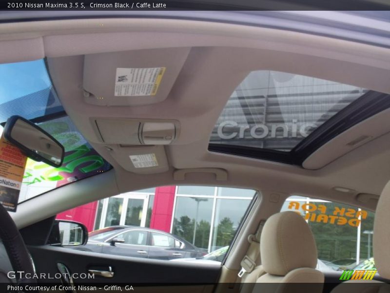 Crimson Black / Caffe Latte 2010 Nissan Maxima 3.5 S