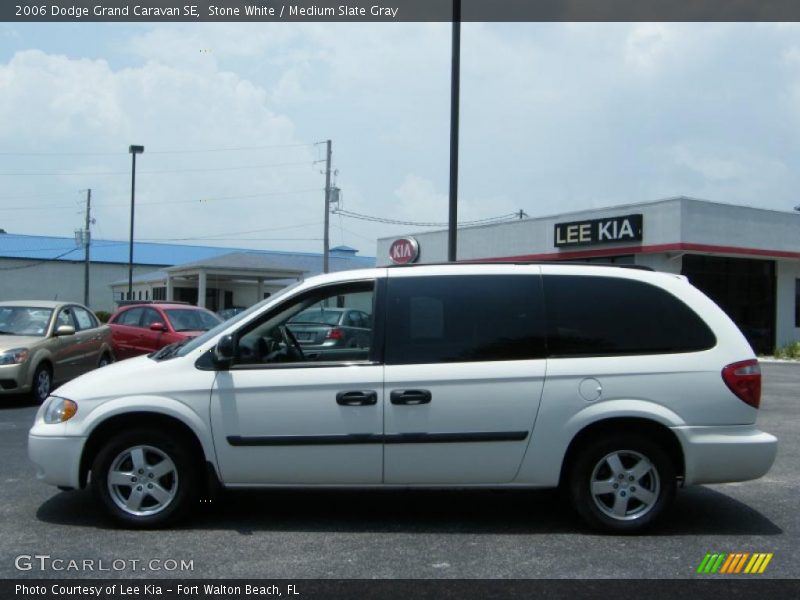 Stone White / Medium Slate Gray 2006 Dodge Grand Caravan SE