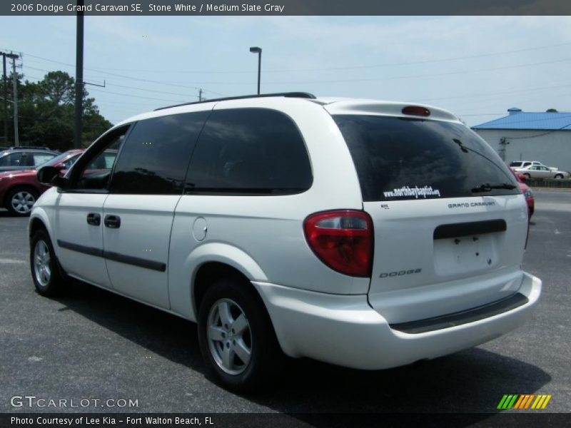 Stone White / Medium Slate Gray 2006 Dodge Grand Caravan SE
