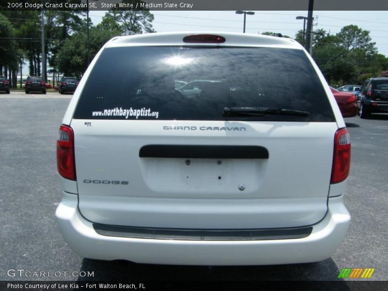 Stone White / Medium Slate Gray 2006 Dodge Grand Caravan SE