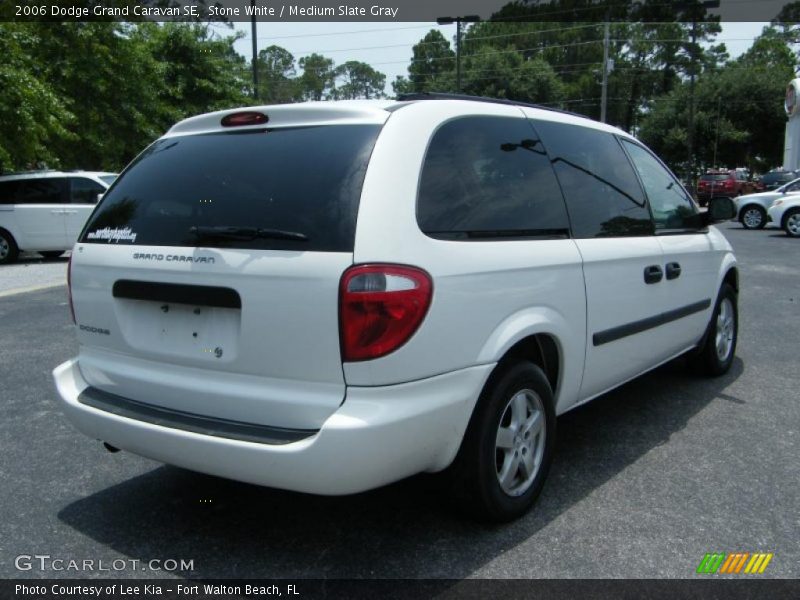 Stone White / Medium Slate Gray 2006 Dodge Grand Caravan SE