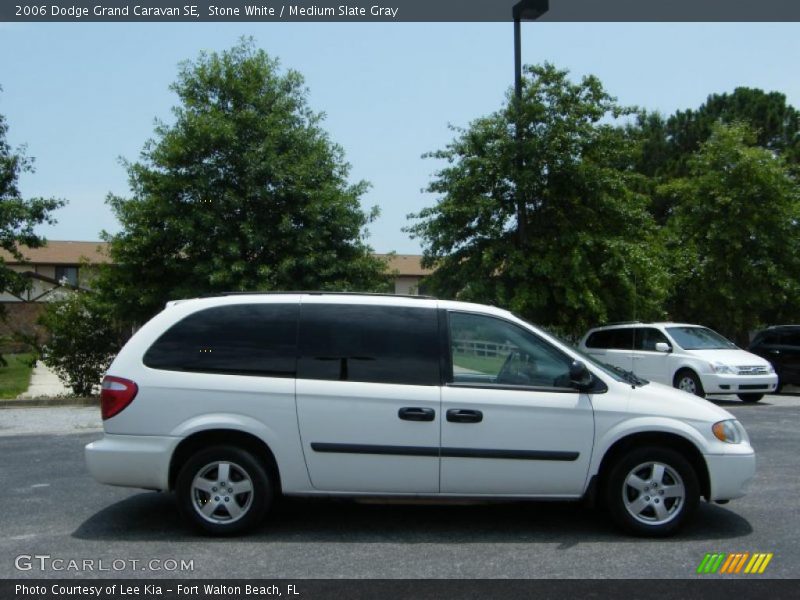 Stone White / Medium Slate Gray 2006 Dodge Grand Caravan SE