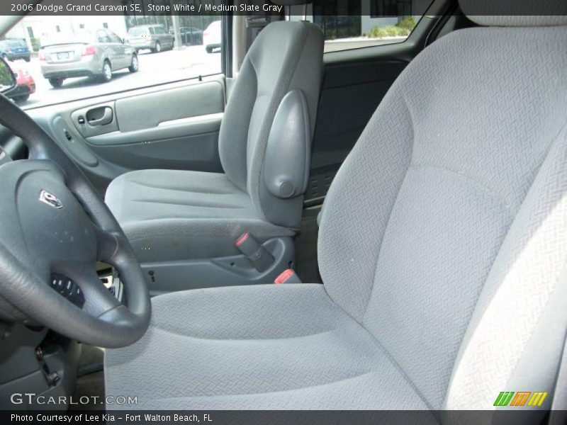 Stone White / Medium Slate Gray 2006 Dodge Grand Caravan SE