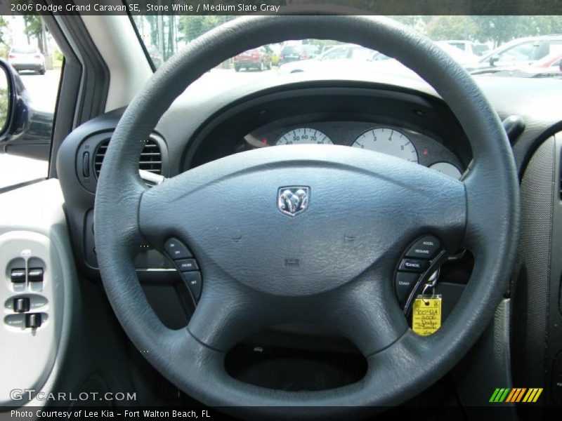Stone White / Medium Slate Gray 2006 Dodge Grand Caravan SE