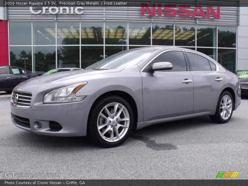 Precision Gray Metallic / Frost Leather 2009 Nissan Maxima 3.5 SV