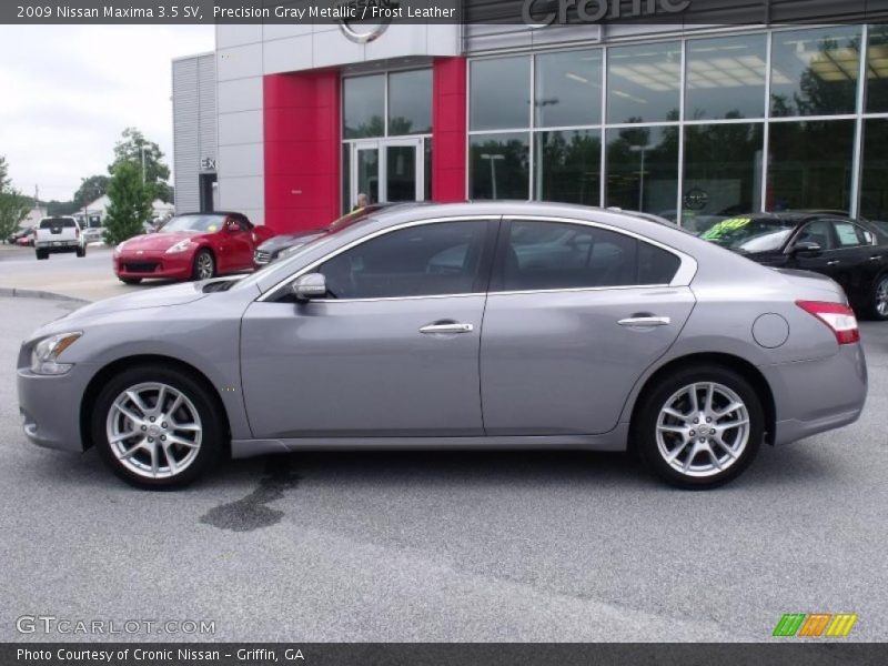 Precision Gray Metallic / Frost Leather 2009 Nissan Maxima 3.5 SV