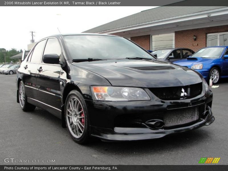 Tarmac Black / Black Leather 2006 Mitsubishi Lancer Evolution IX MR