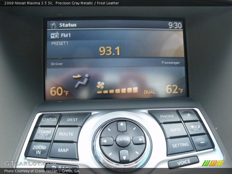 Precision Gray Metallic / Frost Leather 2009 Nissan Maxima 3.5 SV