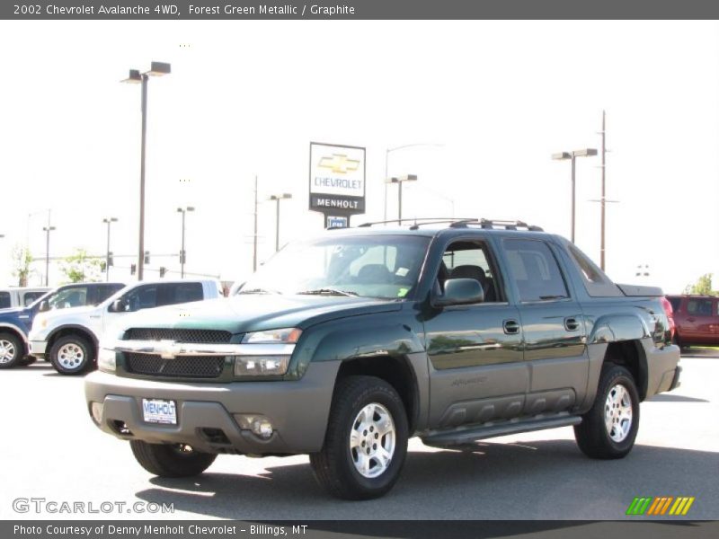 Forest Green Metallic / Graphite 2002 Chevrolet Avalanche 4WD