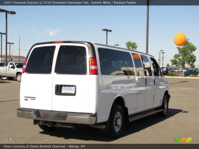 Summit White / Medium Pewter 2007 Chevrolet Express LS 3500 Extended Passenger Van