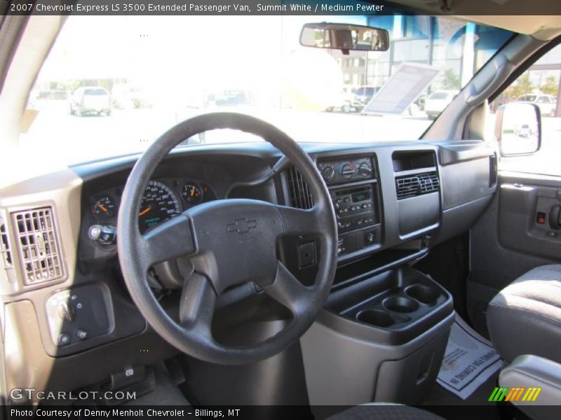 Summit White / Medium Pewter 2007 Chevrolet Express LS 3500 Extended Passenger Van