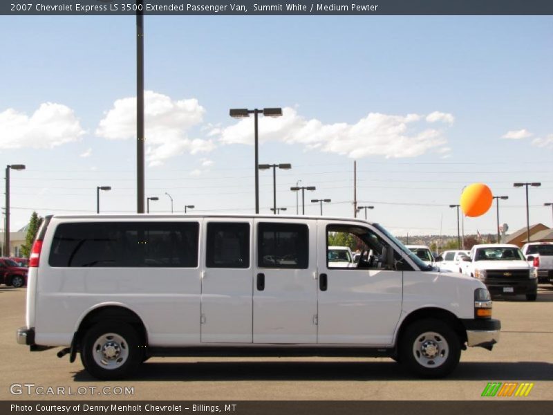 Summit White / Medium Pewter 2007 Chevrolet Express LS 3500 Extended Passenger Van