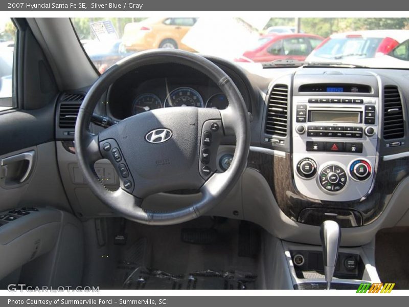 Silver Blue / Gray 2007 Hyundai Santa Fe SE