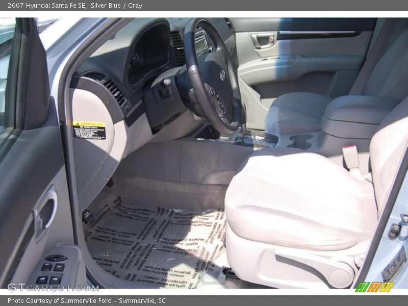 Silver Blue / Gray 2007 Hyundai Santa Fe SE