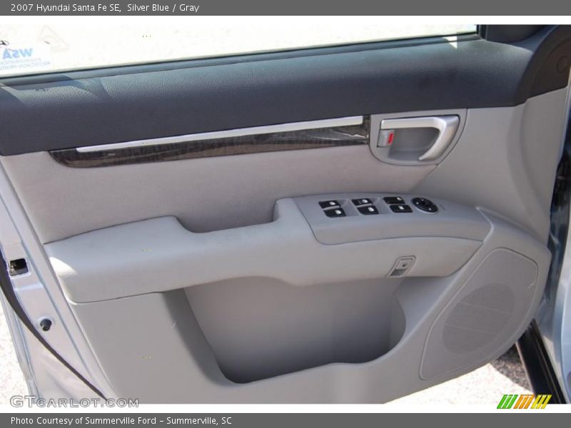 Silver Blue / Gray 2007 Hyundai Santa Fe SE