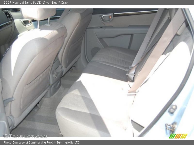 Silver Blue / Gray 2007 Hyundai Santa Fe SE
