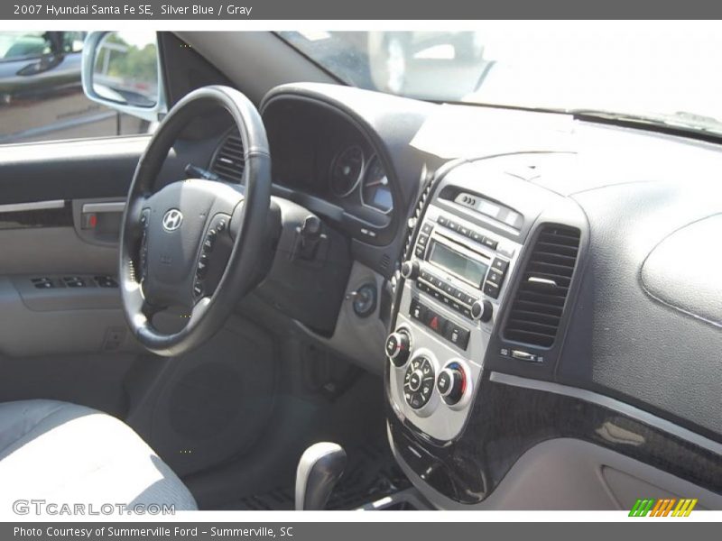 Silver Blue / Gray 2007 Hyundai Santa Fe SE