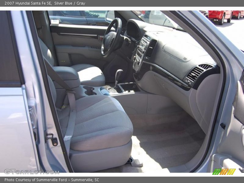 Silver Blue / Gray 2007 Hyundai Santa Fe SE